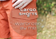Wardrobe by Me Cargo Shorts in orange poplin