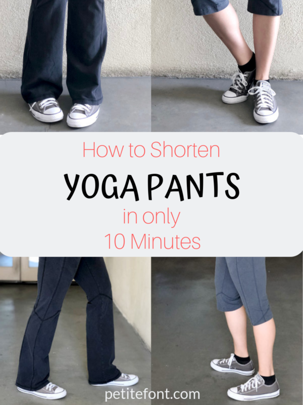 how to shorten yoga pants