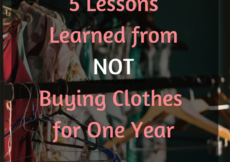 5 Lessons Learned from a Year of NOT Buying Clothes