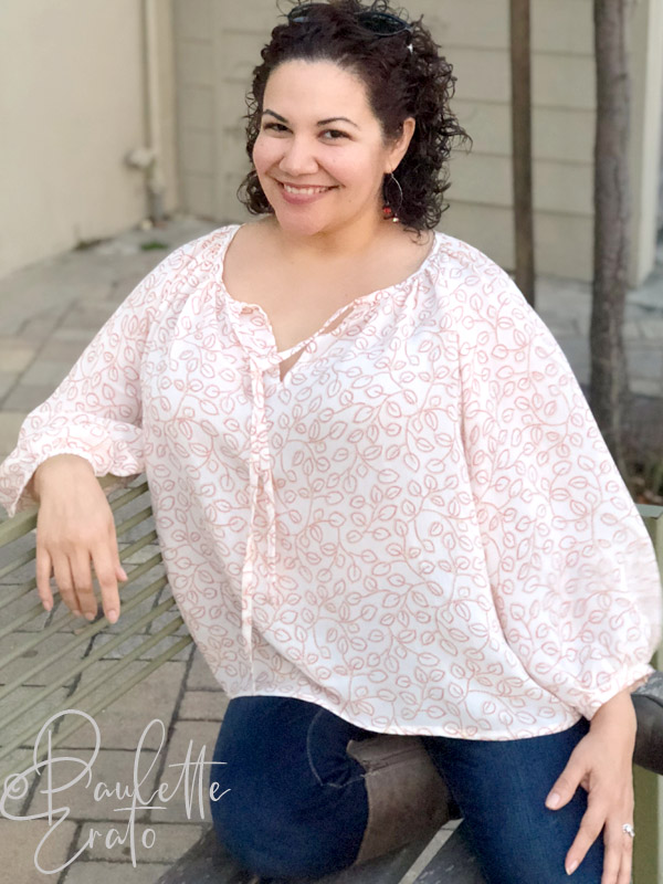 Top 5 Sewing Patterns 2018: True Bias Leafy Blouse