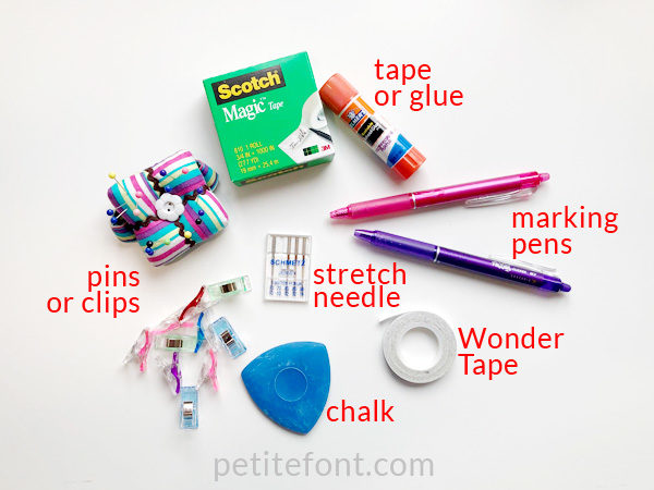 Como Cardigan Sew Along: here are some of the sewing tools you might need to make the Como Cardigan
