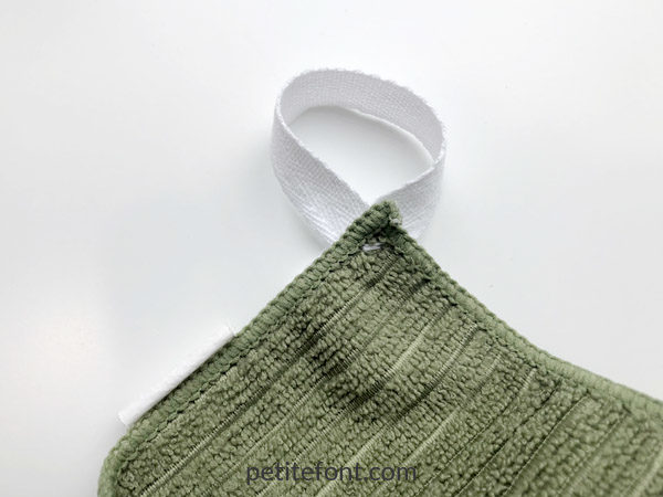 How To Add Loops to Dishtowels for Hanging