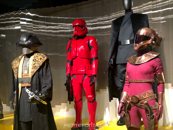 Star Wars display at the 2020 movie costumes exhibit at FIDM