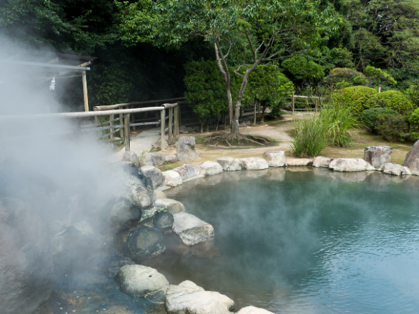 A Japanese hot spring called onsen